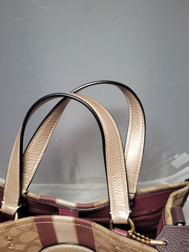 Dempsey Carryall In Signature Jacquard With Stripe And Coach Patch C8407 - Picture 7 of 17