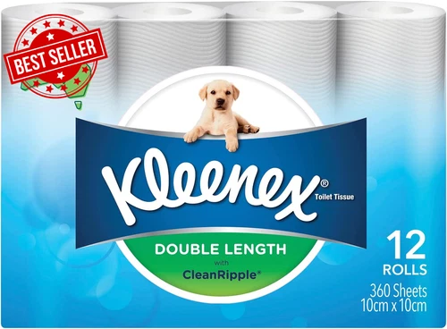 Double Length Toilet Paper 12 Count (1X12 Rolls) - Packaging May Vary