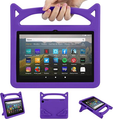 Case For 2021 Amazon Fire HD10/10 Plus 11th Gen Tablet Kids Rugged Foam Stand