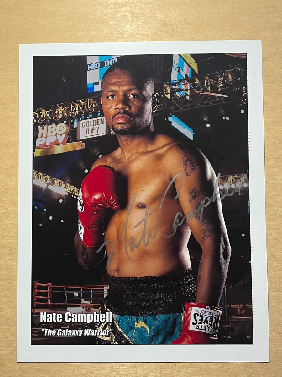 スポーツ選手 THE warriormessage autograph Nate Galaxy Warrior Campbell Boxing Champion Autographed 8x10