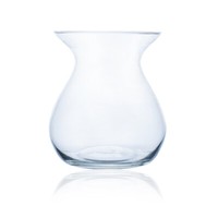 Glasvase Blumenvase Tischvase Glas Bauchig Transparent H 27Cm