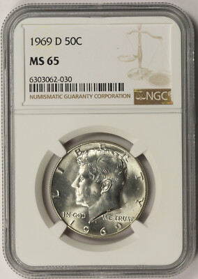 1969-D Kennedy Half Dollar 50C MS 65 NGC | eBay