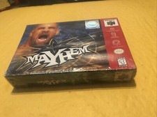 WCW Mayhem Nintendo 64 N64 BRAND NEW SEALED Wear Dented Box