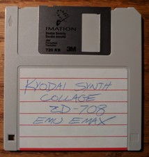 Emu Emax Sampler Kyodai Synth ZD708 con sistema operativo disco di avvio V3.2 