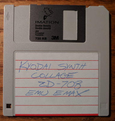 Emu Emax Sampler Kyodai Synth ZD708 with Operating System Boot Disk V3.2 