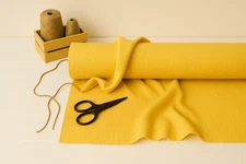 Naples Yellow Linen Blend Fabric by the Yard – Sewing, Upholstery & Crafts