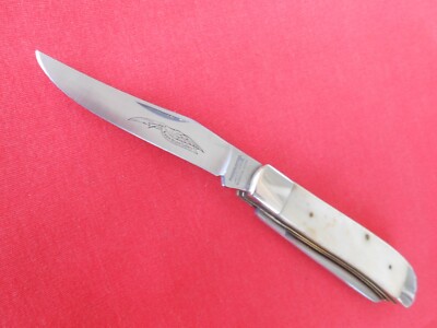 PARKER CUT. CO. 95145 2 BLADE TRAPPER SMOOTH BONE HANDLES PARKER CUT. CO. 95145 2 BLADE TRAPPER SMOOTH BONE HANDLES