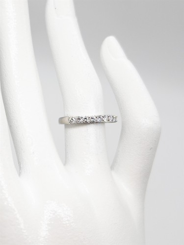 Designer $2000 .75ct VS G 9 Diamond Platinum Wedding Band Ring - Picture 2 of 5