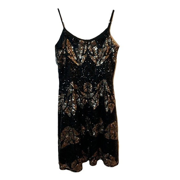 black and gold dress size 18 Bella main image 1
