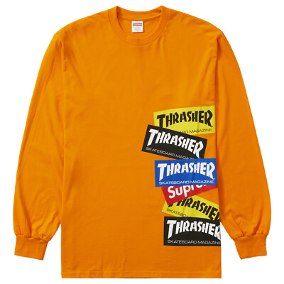 Supreme Thrasher ロングスリーブTシャツ L ブラック Supreme シュプリーム 21FW Thrasher Multi Logo L/S Tee