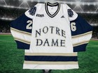 Notre Dame Hockey #26 Adidas Jersey Embroidered Youth Jersey Sz Cl 18/20