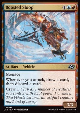 Magic/MTG Boosted Sloop DFT-190 Uncommon Englisch Neu Foil