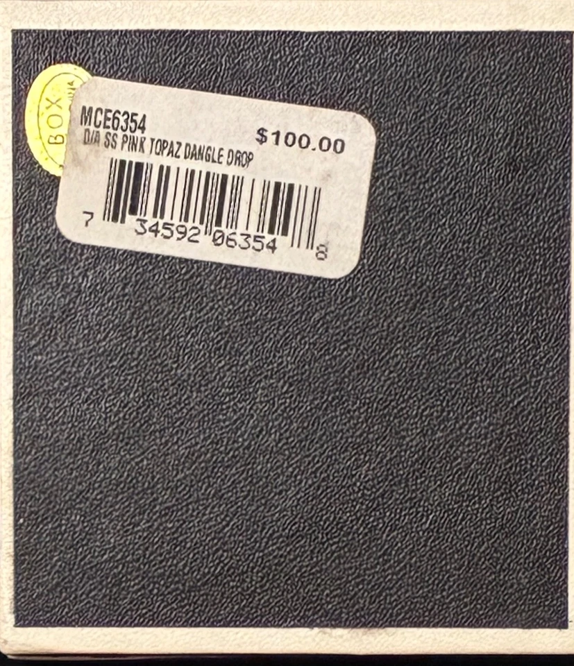 Pendientes Victoria Townsend PLATA ESTERLINA NUEVO EN CAJA Topacio Rosa Foto 4 de 4