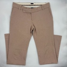 GAP Womens Stretch Dress Pant 2 Beige Cotton Blend Slim Leg Tailored Fit Work