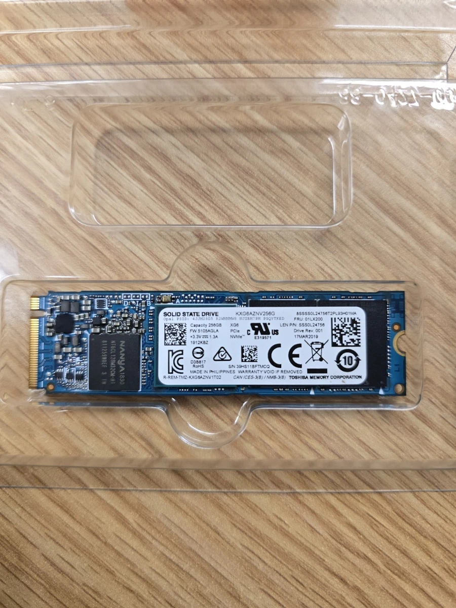 ➁-WA13-TOSHIBA SATA M.2 256GB SSD 4点 Toshiba KSG60ZMV256G - 256GB M.2 2280 SATA III NGFF Solid State SSD