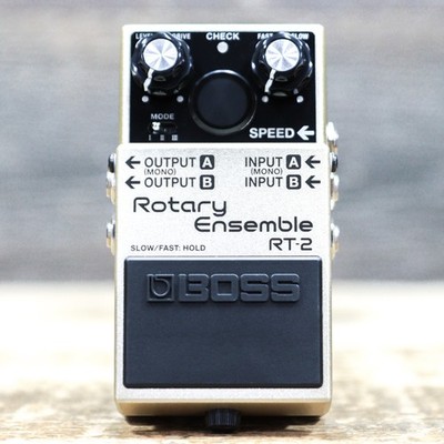 Boss RT-2 Rotary Ensemble Authentic Rotary Speaker Cabinet Sounds Effect Pedal