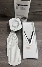Swissmar V Prep Mandoline Food Slicer Set With Stainless Steel Blades
