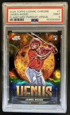 2025 Topps Cosmic Chrome James Wood Planetary Pursuit SP Venus RC #PPV-7 PSA 9