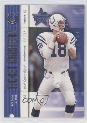 2000 Leaf Rookies & Stars Ticket Masters Peyton Manning Edgerrin James HOF s1i