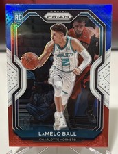 LaMELO BALL 2020-21 Panini Prizm Basketball RED WHITE & BLUE PRIZM Rookie Card