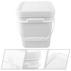  Bucket Lid Container with Empty Pails Lids Small Square Buckets Food