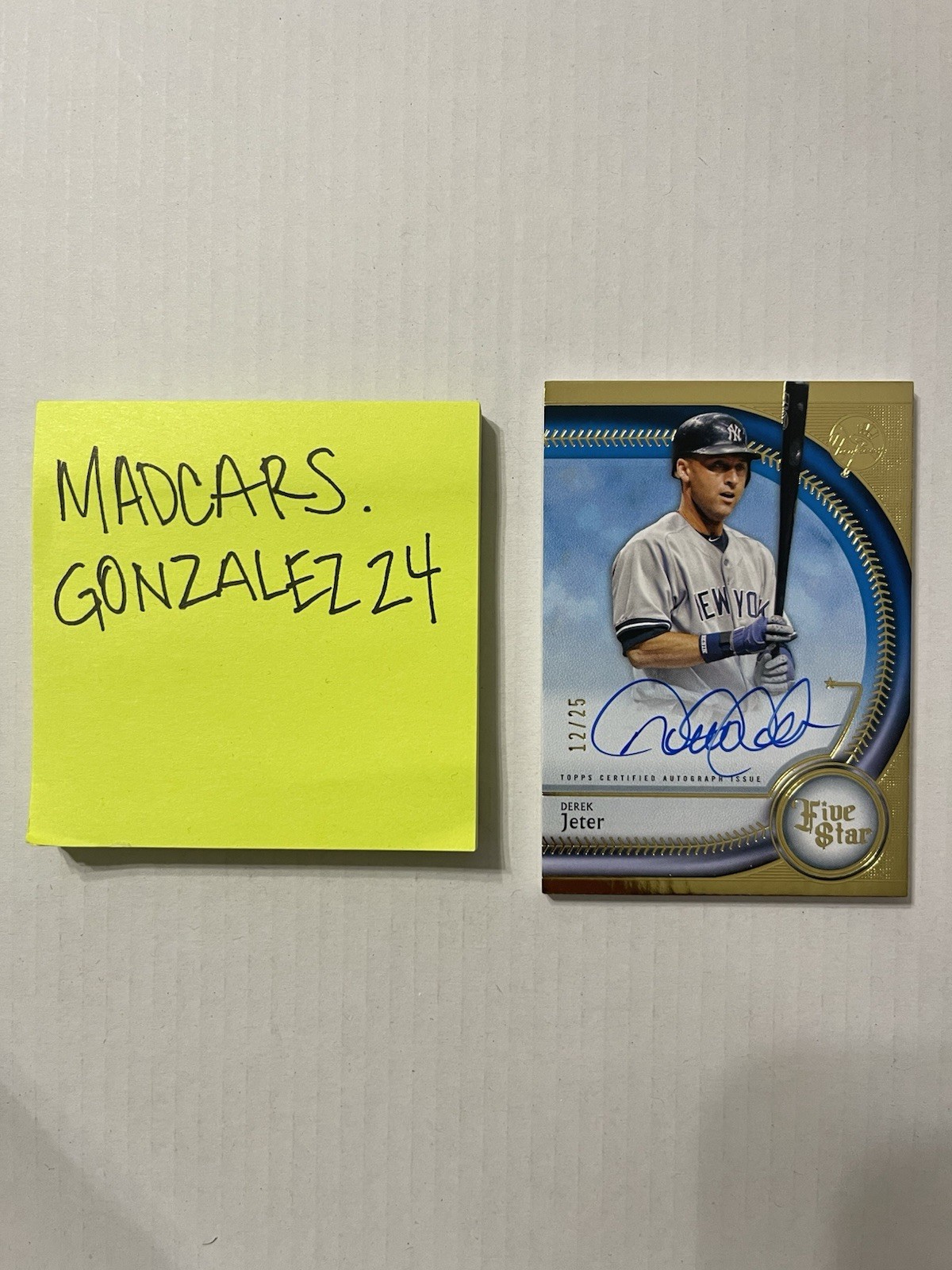2024 Topps Five Star Derek Jeter Auto /25 New York Yankees