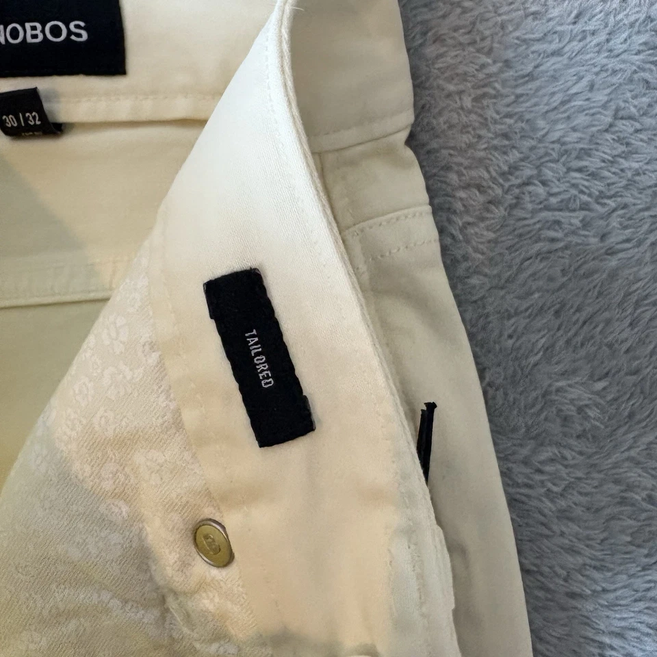 Bonobos Tailored Olimpias Fabrics Chino Pants Cream Mens 30x32 (Fits 32x32) NEW - Image 4 of 4