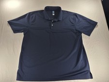 PGA TOUR Airflux Polo Shirt Mens XL Navy Blue Short Sleeve Golf Performance Top