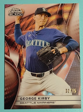 2025 Topps Chrome Black George Kirby Rose Gold Wave REFRACTOR SP #2/15