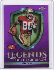 2025 Topps Chrome l Jerry Rice Legends Of The Gridiron Pink Refractor /250