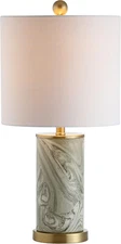 JYL3012A Swirl 20.5" Ceramic LED Table Lamp Contemporary Transitional Bedside De