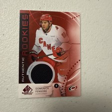 2025-26 SP Game Used Authentic Rookies Red Jersey Domenick Fensore AR-DF Relic