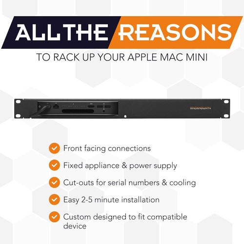 R RACKMOUNT·IT RM-AP-T1 - Rackmount Kit for Apple Mac Mini - Afbeelding 6 van 9
