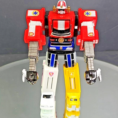 Power Ranger Lightspeed Rescue Megazord 5.5in Figure Vintage 1999 Bandai WORKS!