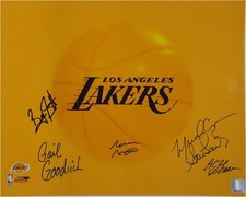 Norm Nixon Scott Gail Goodrich Lantz Michael Cooper 16x20 Signed Lakers Photo