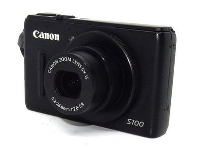 Canon PowerShot S100 12.1MP Digital Camera Black From Japan Tested 