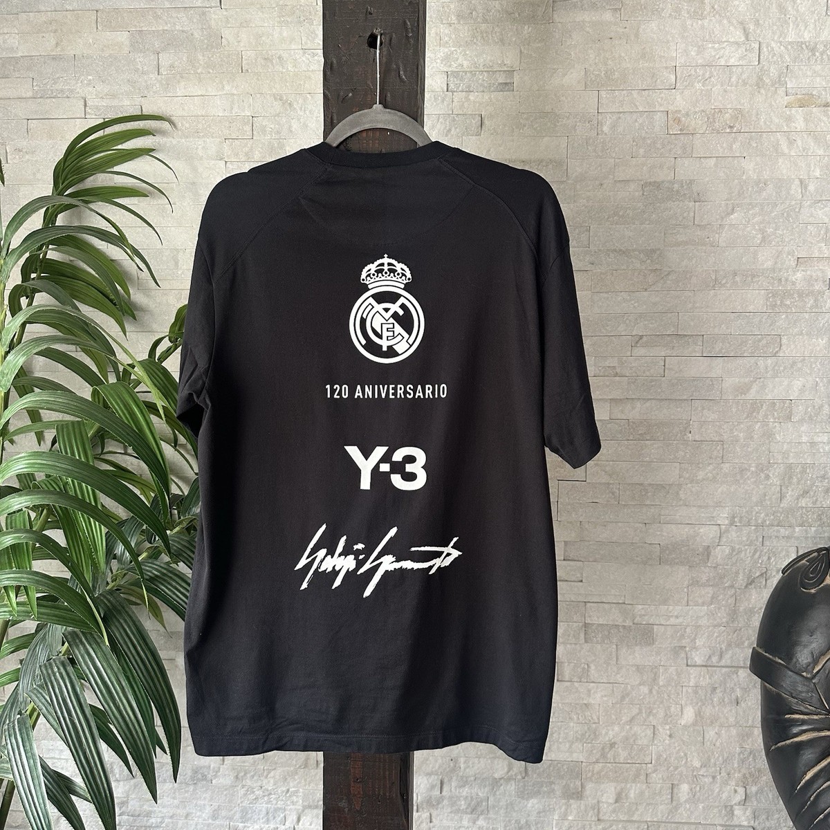 Y-3 リアルマドリード 120周年 Tシャツ L ブラック Y-3 Adidas Black Real Madrid CF 120 Anniversary Yamamoto Cotton T