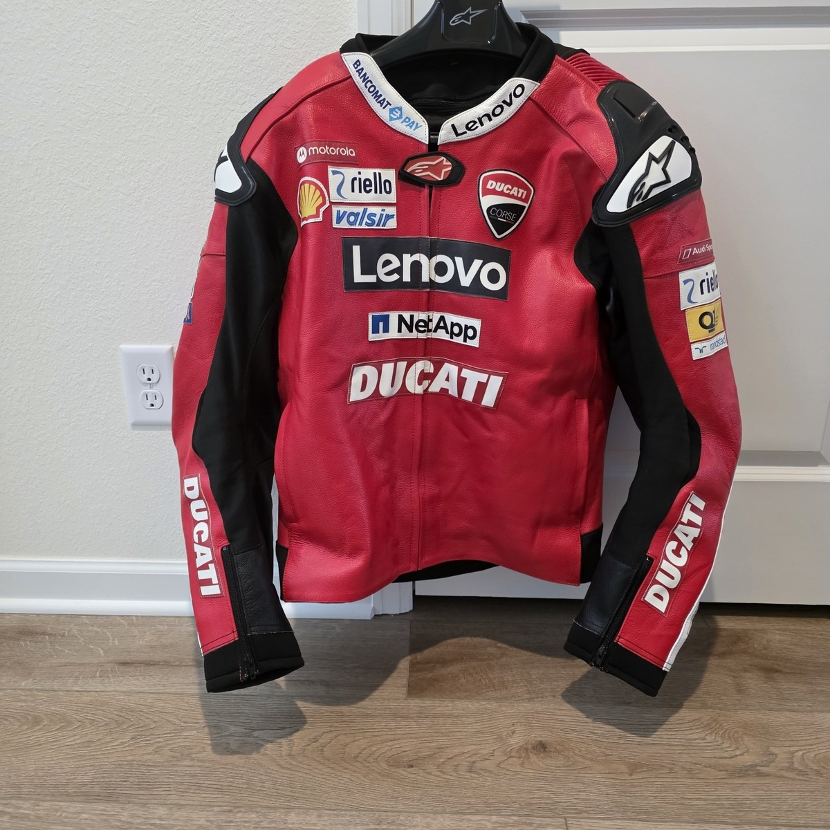 Leather Ducati Motorcycle Jacket Size 48 | eBay