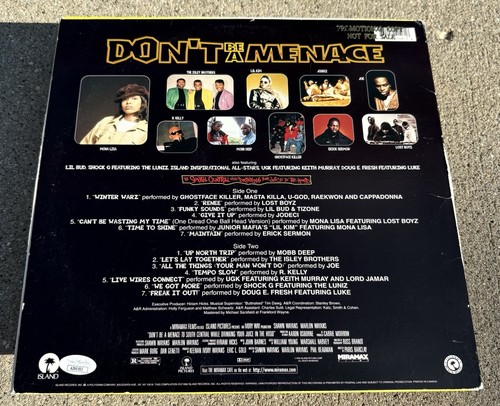DON’T BE A MENACE SIGNED Soundtrack Cover JSA COA Marlon & Shawn Wayans *NO DISK - Picture 2 of 3