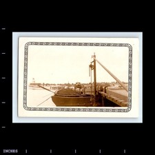Old Vintage Photo MILITARY MEN TRUCK CROSSING BRIDGE