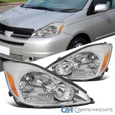 Fits 2004-2005 Toyota Sienna Halogen Type Headlights Leftright Head Lamps 06-10
