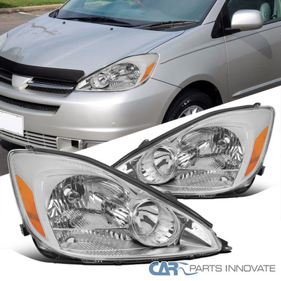 #ad Fits 2004 2005 Toyota Sienna Halogen Type Headlights LeftRight Head Lamps 06 10 $109.95