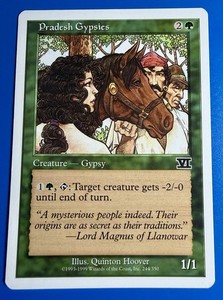 mtg gypsy card Magic The Gathering - Pradesh Gypsies - Fifth Edition - Single - Green - Fantasy - 1997 Gipsy Danger as Shorikai I