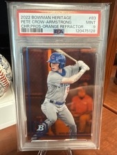 2022 Bowman Heritage Orange  - Pete Crow-Armstrong #BHPC-83 / 25