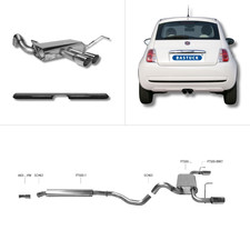 Bastuck Komplettanlage - Fiat 500