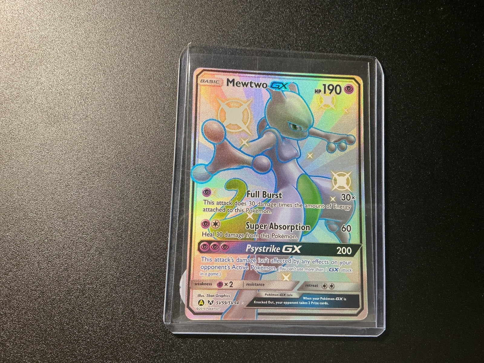 Mewtwo GX #SV59 Pokemon Hidden Fates