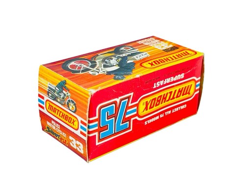 Matchbox Lesney Superfast MB33 Polizei Police Motorcyle and Rider w/K Style Box - Picture 8 of 11