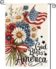 12x18 Patriotic 4th of July Garden Flag Double Sided Yard Decor