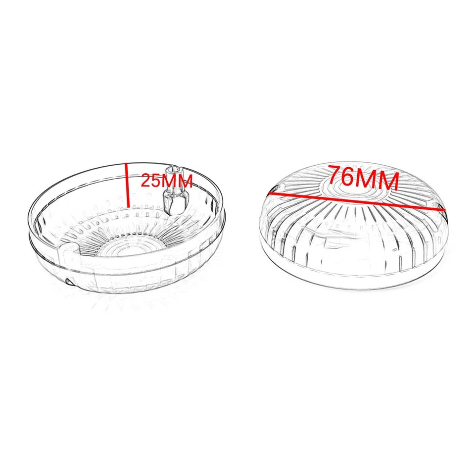 Par de lentes de señal de giro transparentes para Yamaha Road Royal Star V-Star 1100 Venture Foto 2 de 4