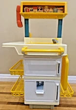 Vtg 70s 80s Fisher Price Fun Food Kitchen Oven Play Set Sink Phone & Extras